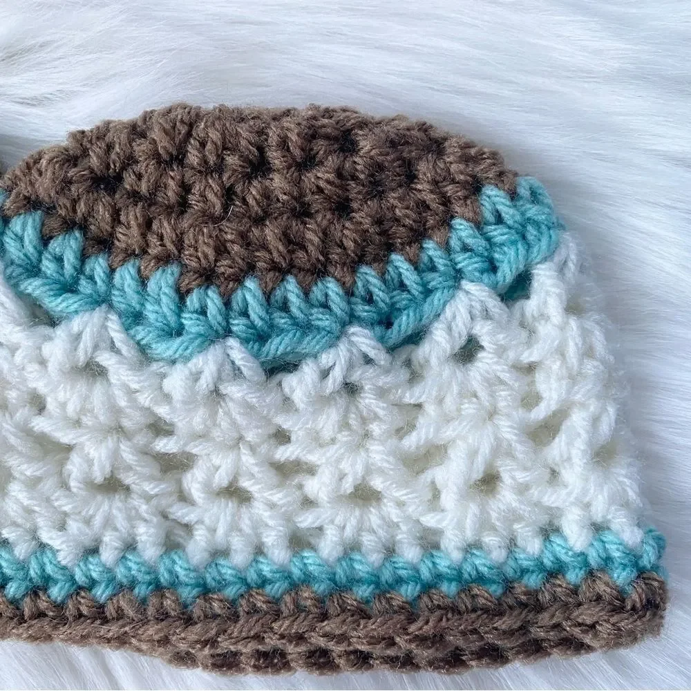 Handmade Crochet Baby Hat Gift Set